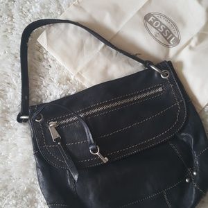 Fossil Black Leather handbag